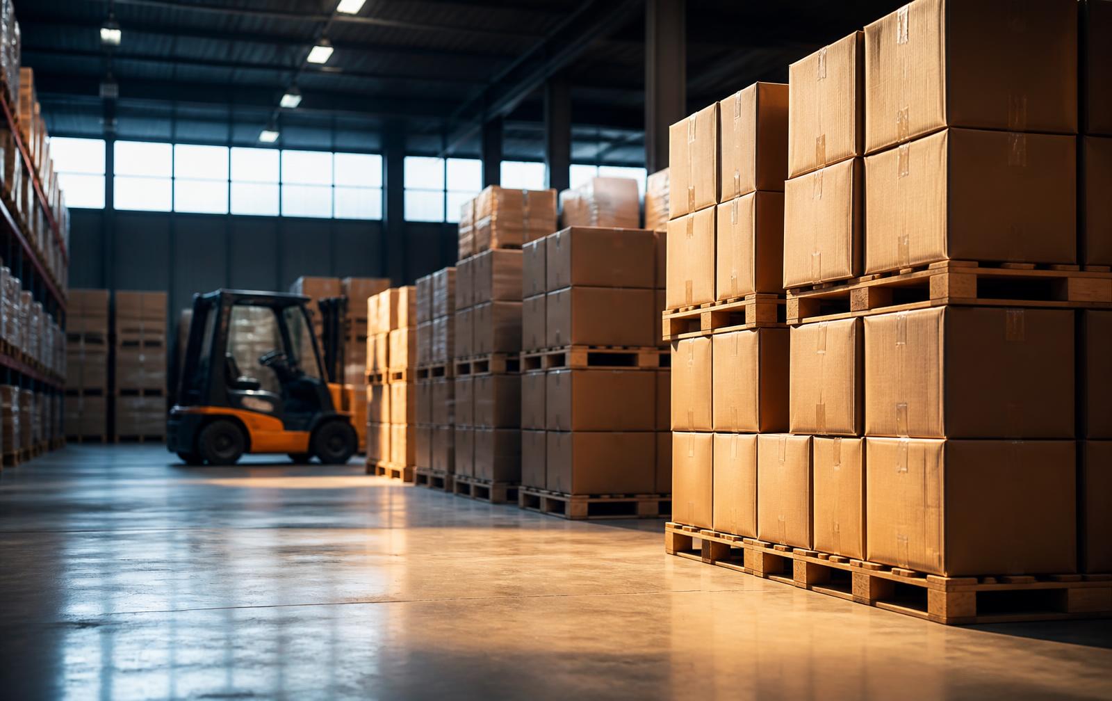 Export cartons prepared for container shipment